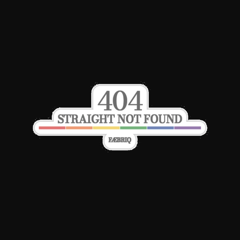 FÆBRIQ '404: Straight Not Found' Sticker