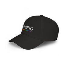 FÆBRIQ Circuit Cap, Low Profile (Black) — side view of the black low-profile cap with the adjustable strap closure.
