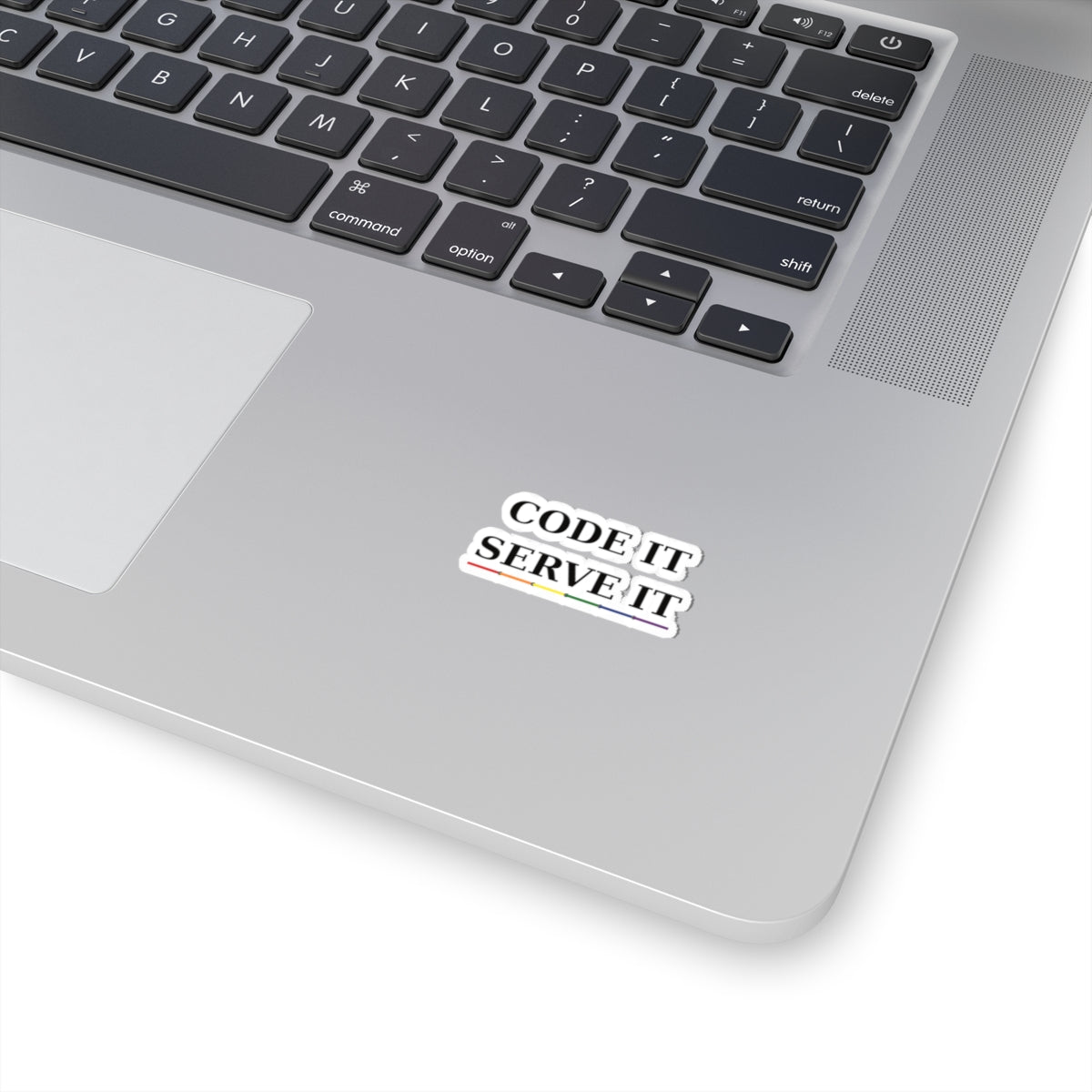 FÆBRIQ 'Code It, Serve It.' Holographic Kiss-Cut Sticker Pack | Pride Circuit Die-Cut for Laptops & Water Bottles